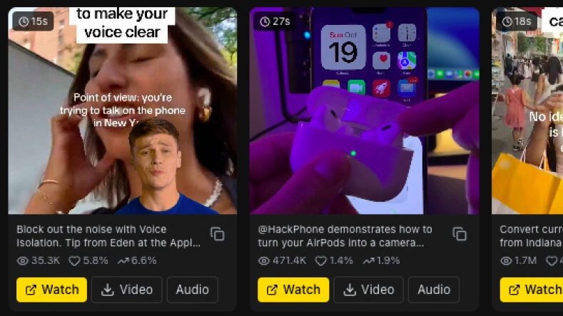Download TikTok without watermark — Screenshot placeholder