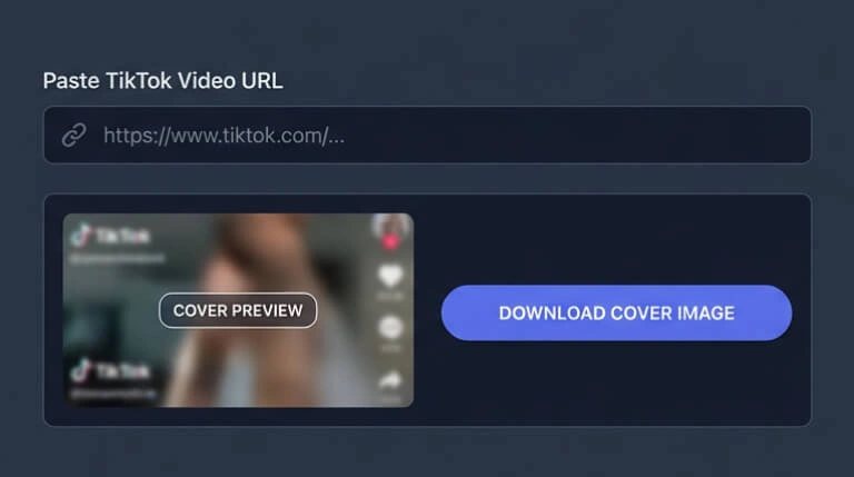 TikTok cover image download — thumbnail preview
