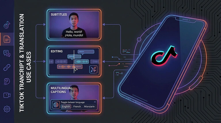 TikTok transcript — translation and editing